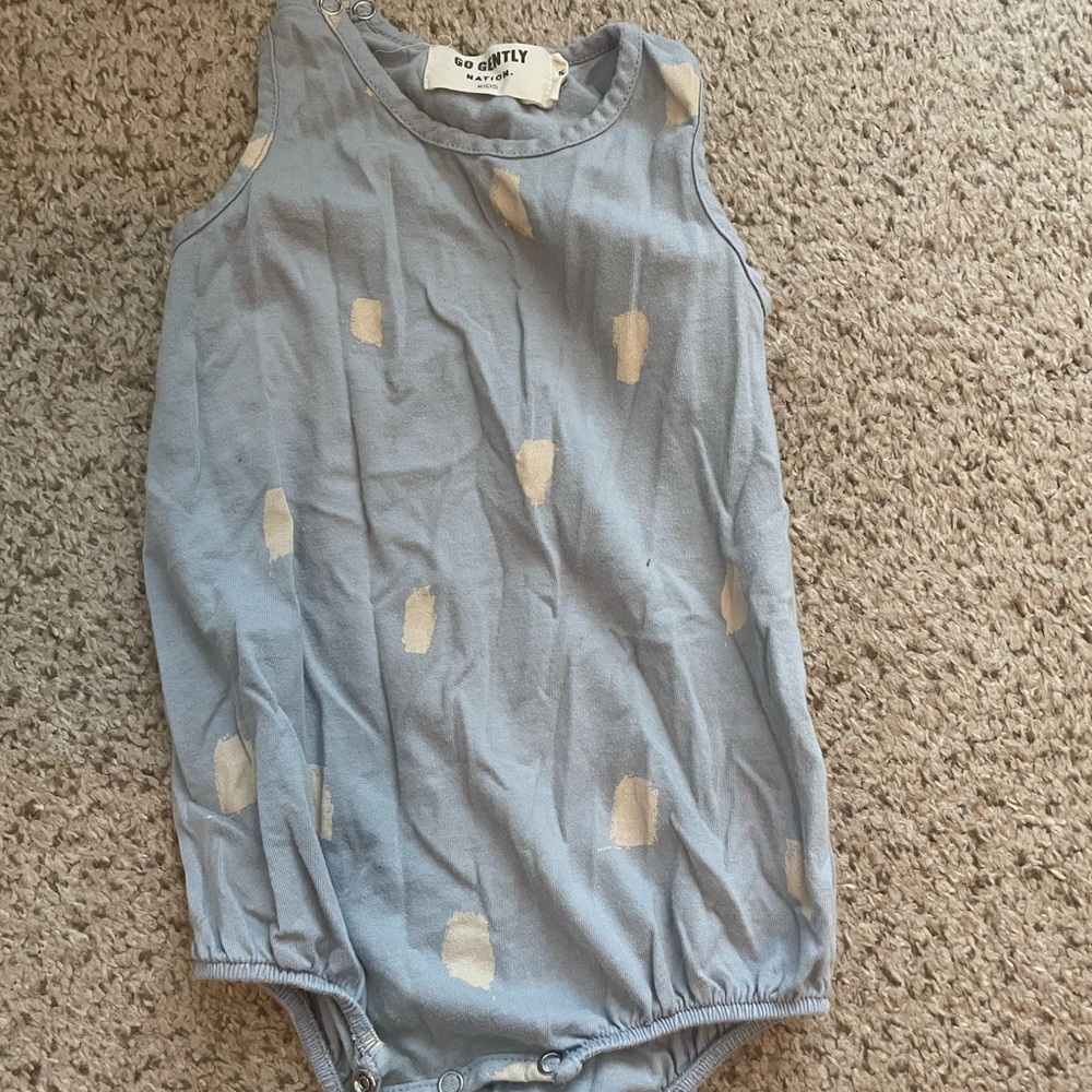 Blue and Cream Kids One Piece